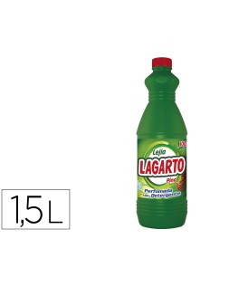Lejia con detergente lagarto pino botella de 1,5 l