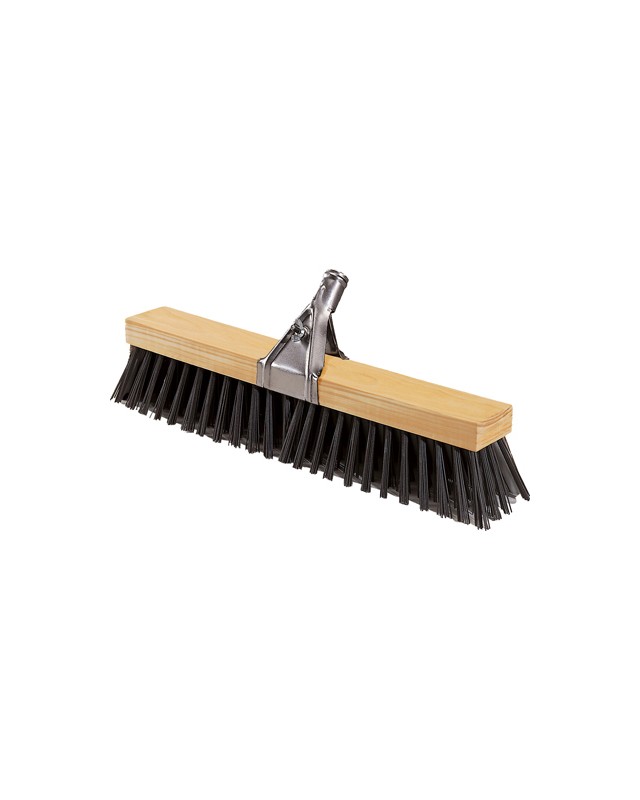 Cepillo barrendero madera reforzado cerdas polipropileno 520x90 mm contiene pinza y palo