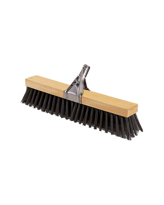 Cepillo barrendero madera reforzado cerdas polipropileno 520x90 mm contiene pinza y palo