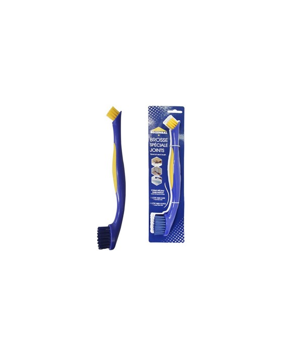 Cepillo kerkom doble fibra dura suave para limpieza juntas y rincones 27,5x4x2,8 cm