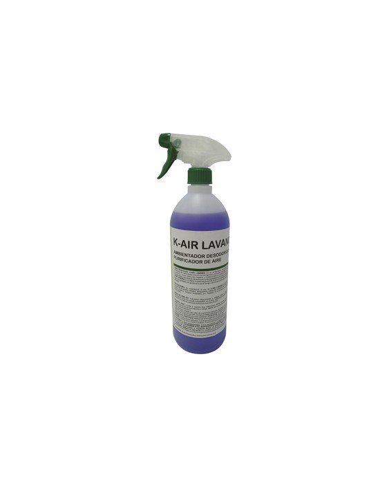 Ambientador spray ikm k-air aroma flor de lavanda botella de 1 litro