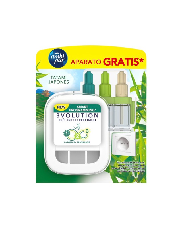 Ambientador electrico ambipur 3volution japones difusor+ recambio