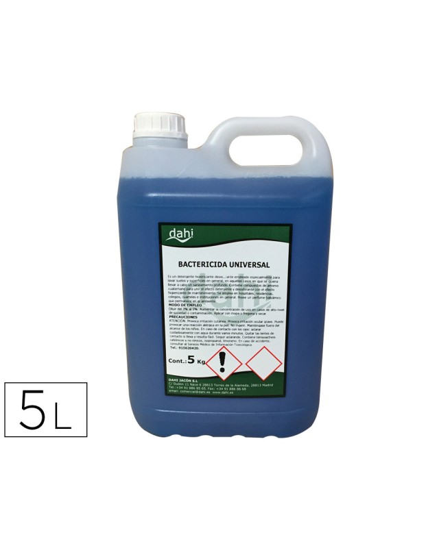 Limpiador bactericida dahi desbak azul garrafa de 25 litros