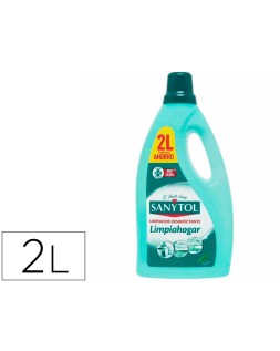 Limpiador desinfectante sanytol limpiahogar multisuperficies bote de 2 litros