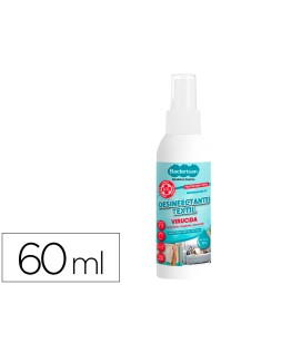 Desinfectante bacterisan germosan-nor bp7 virucida para textil expositor de 24 botes pulverizador de 60 ml