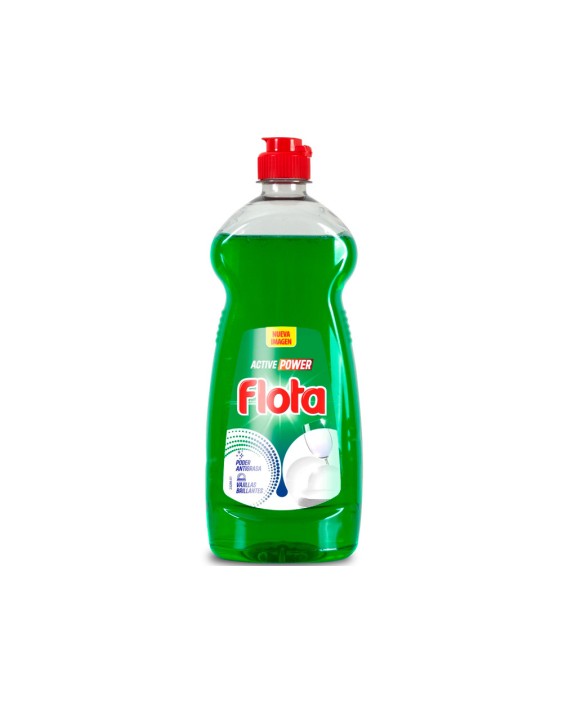 Lavavajillas flota active power verde botella de 750 ml