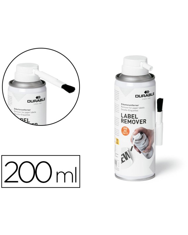 Eliminador de etiquetas adhesivas durable label remover bote de 200 ml