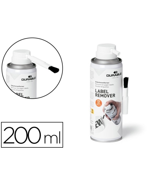 Eliminador de etiquetas adhesivas durable label remover bote de 200 ml