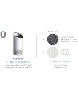 Filtro hepa leitz dupont para purificador de aire trusens z-1000