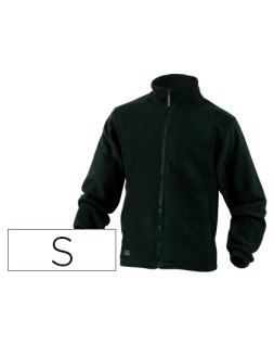Chaqueta deltaplus polar con cremallera 2 bolsillos color negro talla s