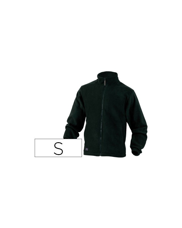 Chaqueta deltaplus polar con cremallera 2 bolsillos color negro talla s
