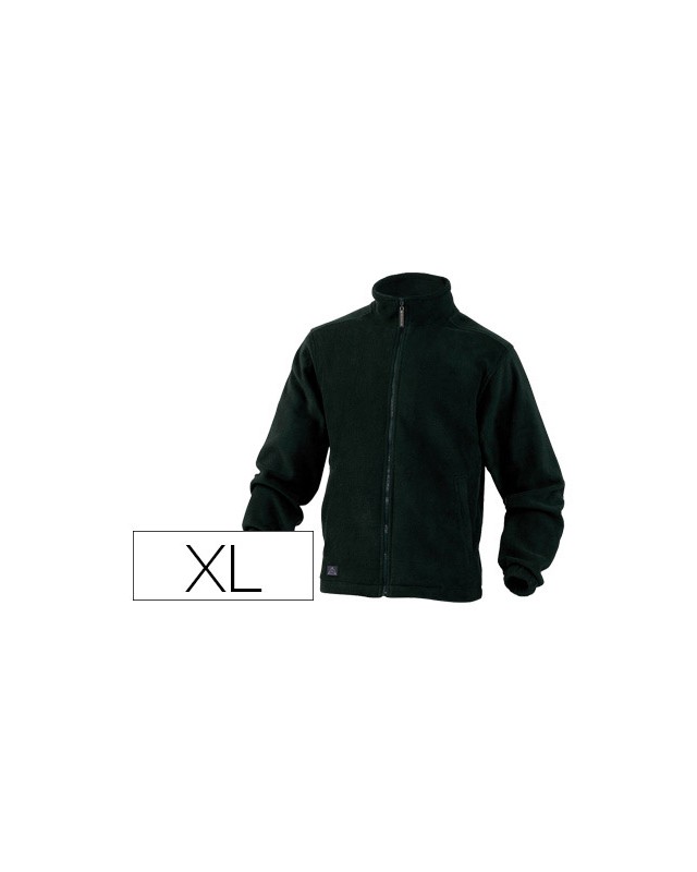 Chaqueta deltaplus polar con cremallera 2 bolsillos color negro talla xl