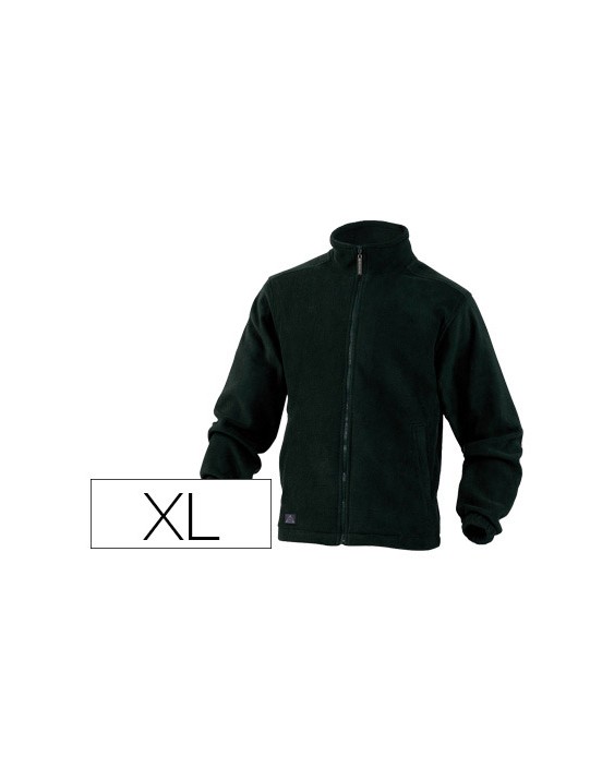 Chaqueta deltaplus polar con cremallera 2 bolsillos color negro talla xl