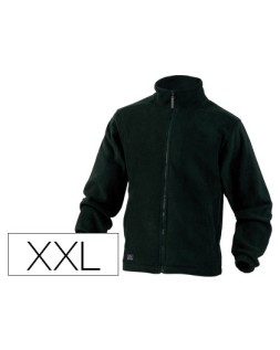 Chaqueta deltaplus polar con cremallera 2 bolsillos color negro talla xxl