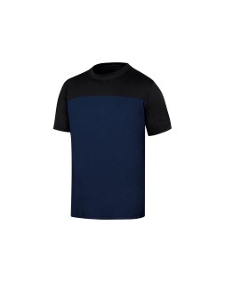 Camiseta de algodon deltaplus color azul/negro talla l