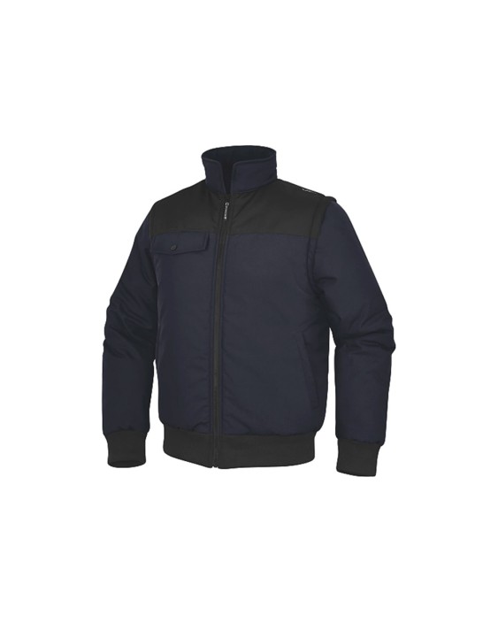 Chaleco deltaplus multibolsillos con cremallera y mangas desmontables 80% poliester 20% algodon talla