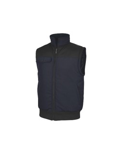 Chaleco deltaplus multibolsillos con cremallera y mangas desmontables 80% poliester 20% algodon talla