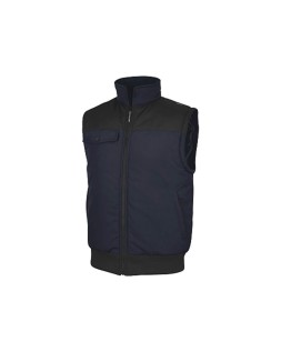 Chaleco deltaplus multibolsillos con cremallera y mangas desmontables 80% poliester 20% algodon talla l