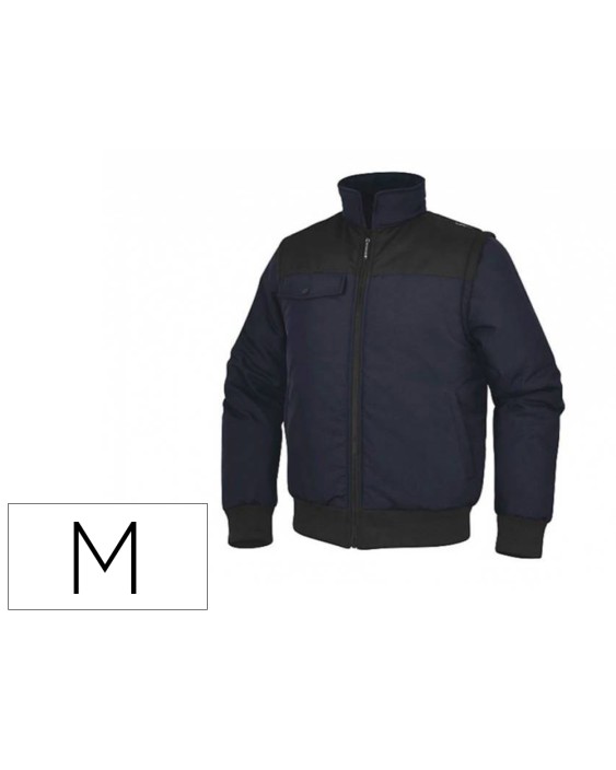 Chaleco deltaplus multibolsillos con cremallera y mangas desmontables 80% poliester 20% algodon talla m