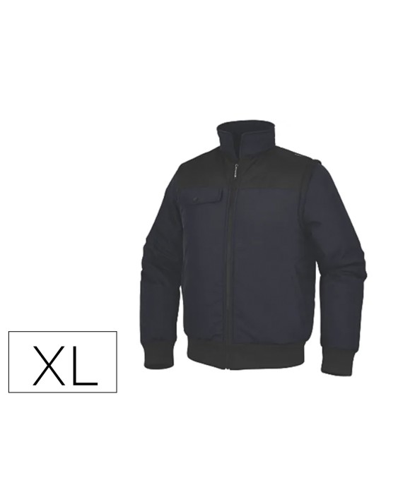 Chaleco deltaplus multibolsillos con cremallera y mangas desmontables 80% poliester 20% algodon talla