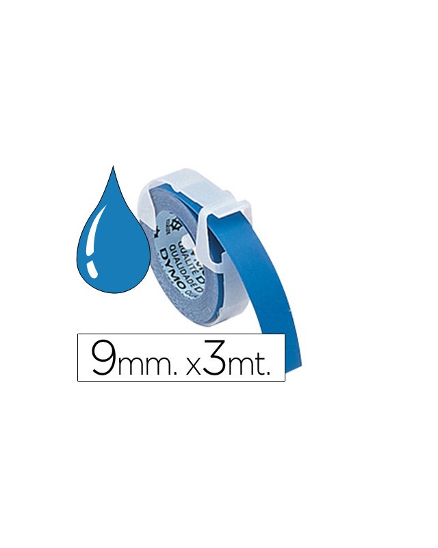 Cinta dymo 3d 9 mm x 3 m azul tradicional