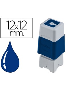 Sello automatico brother 12 mm x 12 mm azul