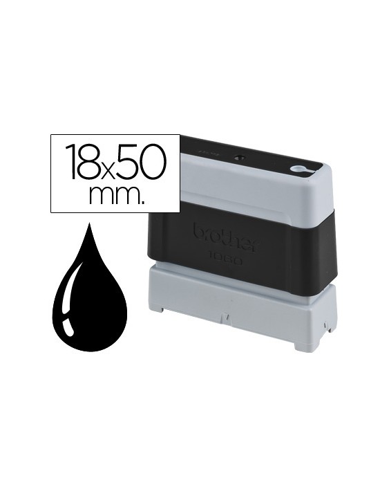 Sello automatico brother 18 mm x 50 mm negro
