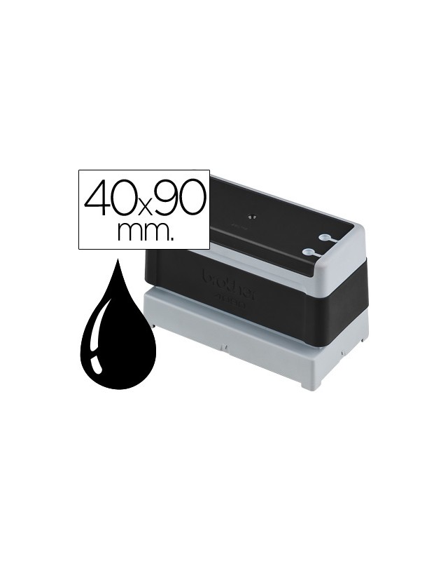 Sello automatico brother 40 mm x 90 mm negro