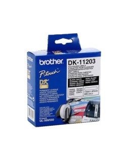 Etiqueta adhesiva brother dk11203 -tamaño 17x87 mm para impresoras de etiquetas ql -300 etiquetas-