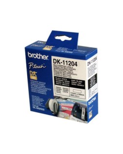 Etiqueta adhesiva brother dk11204 -tamaño 17x54 mm para impresoras de etiquetas ql -400 etiquetas-