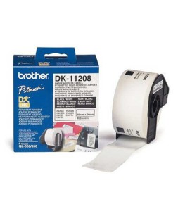 Etiqueta adhesiva brother dk11208 -tamaño 38x90 mm para impresoras de etiquetas ql -400 etiquetas-