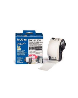 Etiqueta adhesiva brother dk11208 -tamaño 38x90 mm para impresoras de etiquetas ql -400 etiquetas-