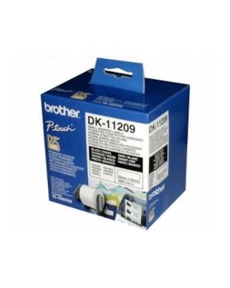 Etiqueta adhesiva brother dk11209 -tamaño 62x29 mm para impresoras de etiquetas solo 1050/n/1060n -800 etiq.-