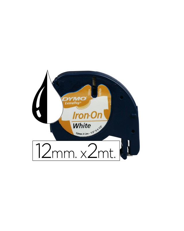 Cinta dymo letratag 12 mm para ropa