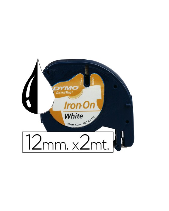 Cinta dymo letratag 12 mm para ropa