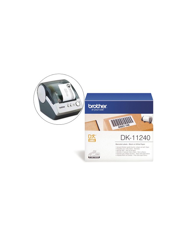 Etiqueta brother dk11240 para impresoras de etiquetas ql-multiproposito- 102x51mm 600 etiquetas-
