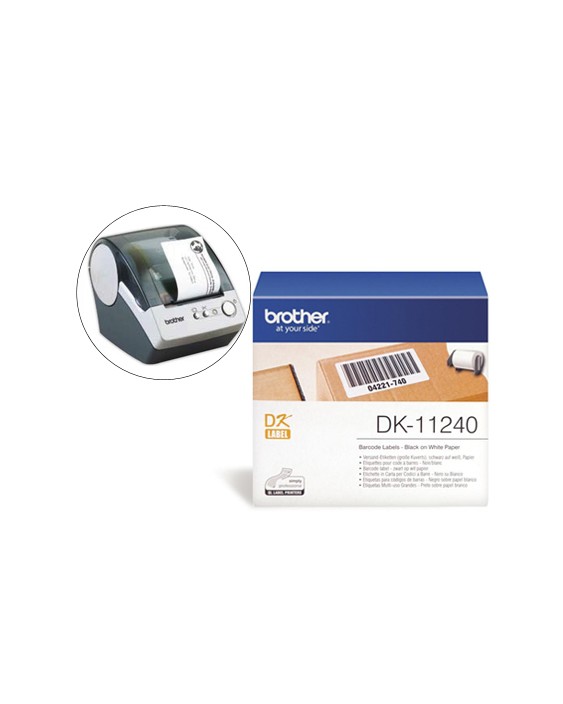 Etiqueta brother dk11240 para impresoras de etiquetas ql-multiproposito- 102x51mm 600 etiquetas-