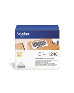 Etiqueta brother dk11240 para impresoras de etiquetas ql-multiproposito- 102x51mm 600 etiquetas-