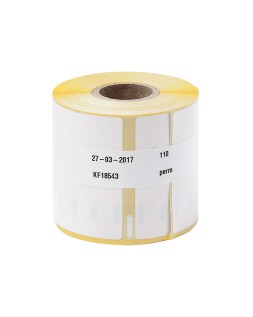 Etiqueta adhesiva q-connect kf18543 compatible dymo 99019 tamaño 54x190 mm caja con 110 etiquetas