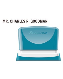 Sello x'stamper quix personalizable color negro medidas 4x60 mm q-05