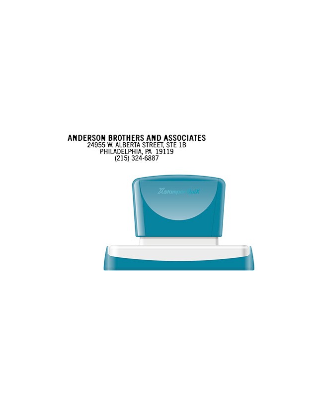 Sello x'stamper quix personalizable color negro medidas 16x83 mm q-26
