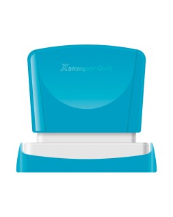 Sello x'stamper quix personalizable color azul medidas 16x48 mm q-11