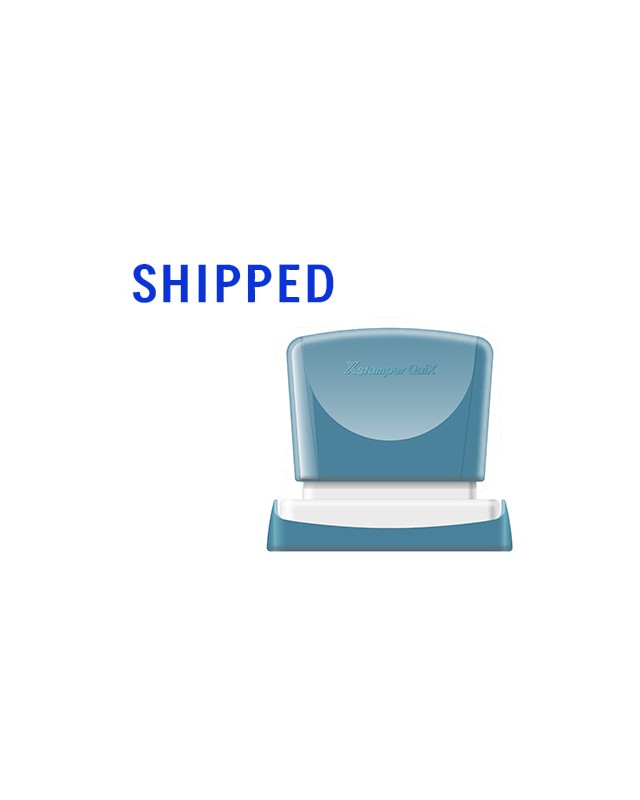 Sello x'stamper quix personalizable color azul medidas 13x49 mm q-13