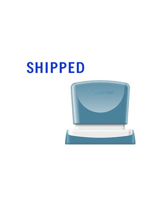 Sello x'stamper quix personalizable color azul medidas 13x49 mm q-13