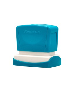 Sello x'stamper quix personalizable color azul medidas 24x49 mm q-12