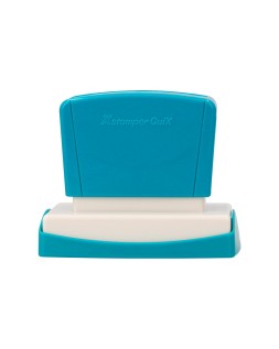 Sello x'stamper quix personalizable color azul medidas 36x61 mm q-16
