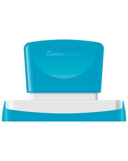 Sello x'stamper quix personalizable color azul medidas 16x83 mm q-26