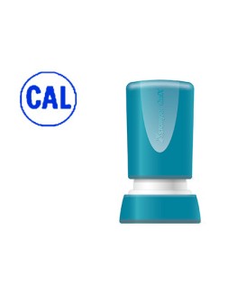Sello x'stamper quix personalizable color azul redondo diametro 14 mm q-32