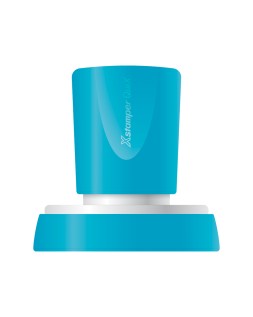 Sello x'stamper quix personalizable color azul redondo diametro 38 mm q-53