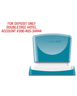 Sello x'stamper quix personalizable color rojo medidas 16x48 mm q-11